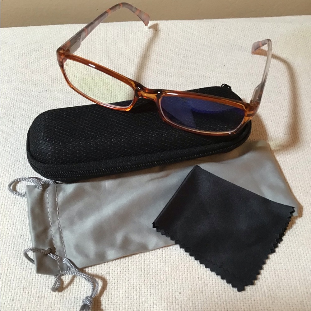 458 👓NIB CessBlu Blue Light Blocking Reading Glasses +0.75👓